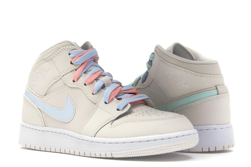 Jordan 1 Mid Multi-Color Swoosh Phantom (GS)