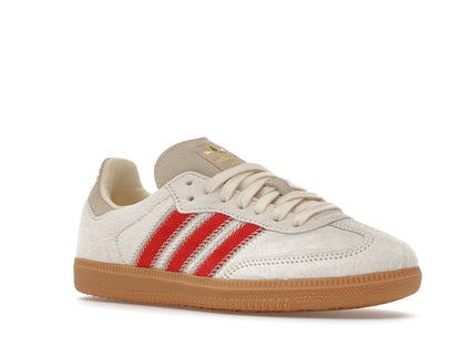 adidas Samba OG Pony Hair Wonder Beige Better Scarlet (Women's)