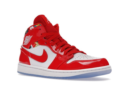 Jordan 1 Mid Barcelona Sweater Red Patent