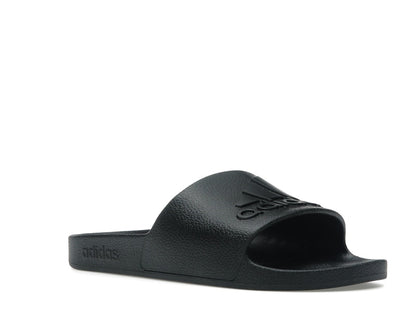 adidas Adilette Aqua Slides Core Black Logo