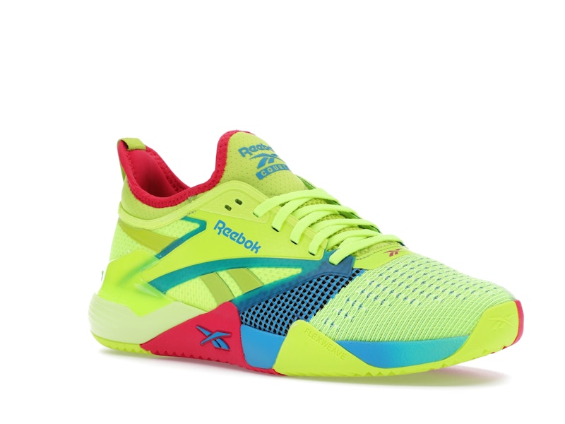 Reebok Nano Court Digital Lime Aqua Bold Pink