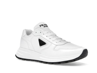 Prada PRAX 01 Sneakers Re-Nylon Brushed Leather White Black