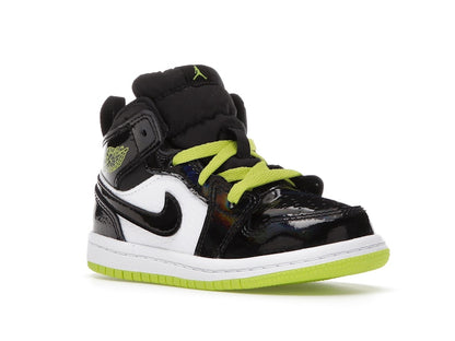 Jordan 1 Mid Black Cyber Mystic Green (TD)