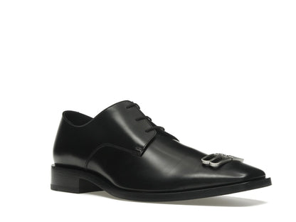 Balenciaga Rim Derby Shoes Black Leather