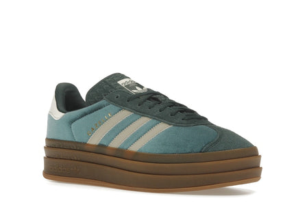 adidas Gazelle Bold Mineral Green Velvet (Women's)