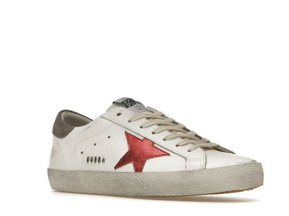 Golden Goose Super-Star White Red Grey