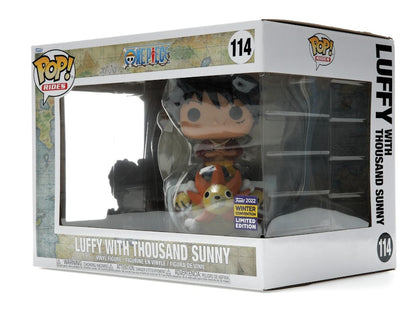 Funko Pop! Rides One Piece Luffy with Thousand Sunny 2022 Winter Convention Exclusive Figure #114