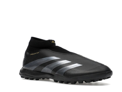 adidas Predator League Laceless Turf Core Black Carbon Gold Metallic