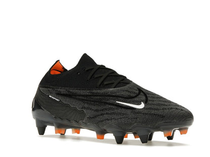 Nike Gripknit Phantom GX Elite SG-Pro Anti-Clog Traction Black Dark Smoke Grey Total Orange