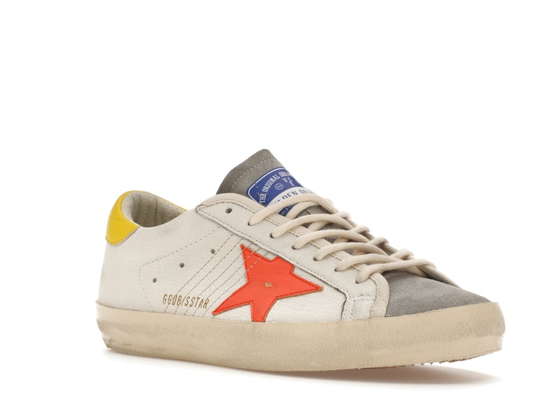 Golden Goose Super-Star White Orange Yellow