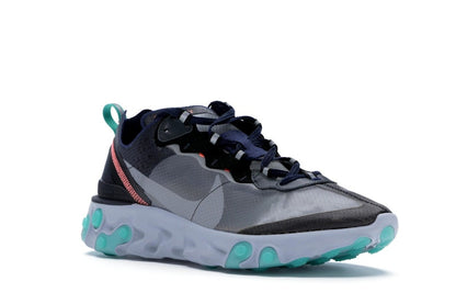Nike React Element 87 Black Neptune Green