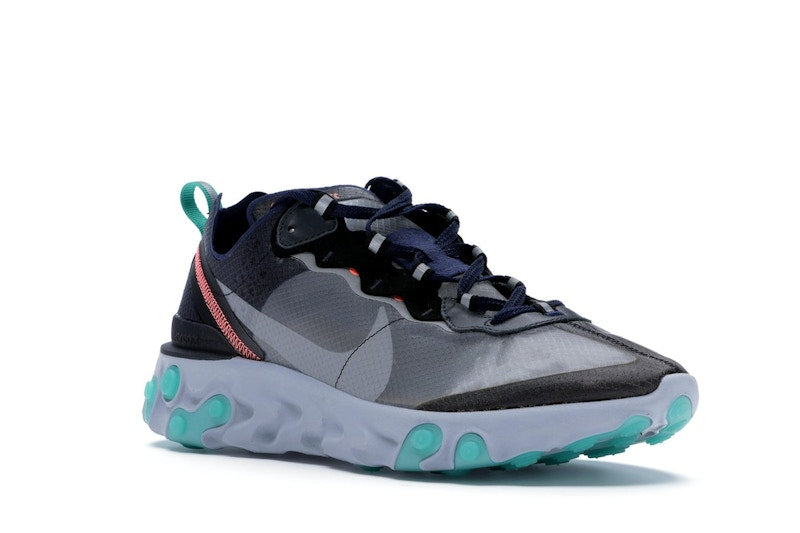 Nike React Element 87 Black Neptune Green
