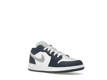 Jordan 1 Low Midnight Navy Wolf Grey (GS)