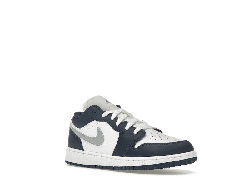 Jordan 1 Low Midnight Navy Wolf Grey (GS)