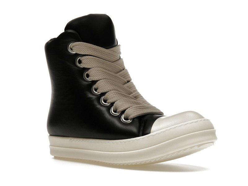 Rick Owens Jumbo Lace Padded Sneaks Black Milk