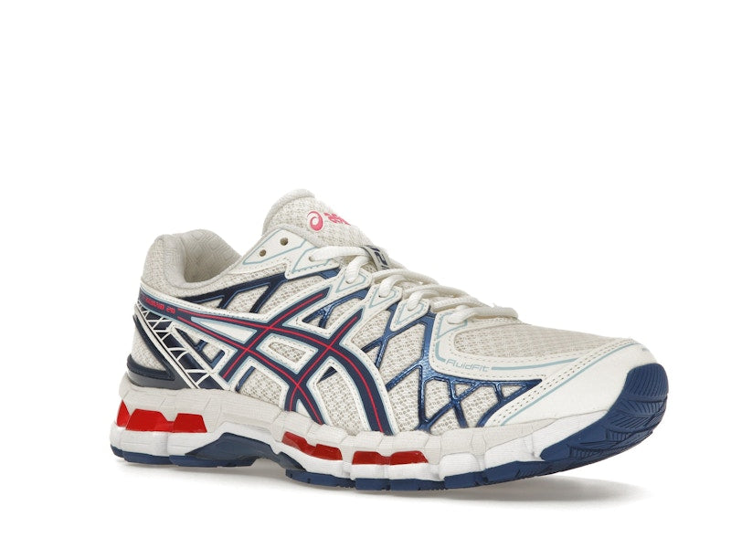 ASICS Gel-Kayano 20 Cream Blue Red