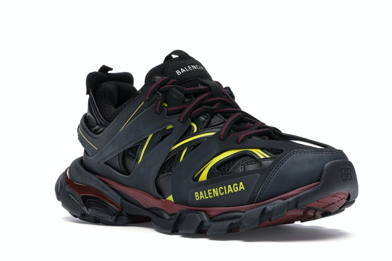 Balenciaga Track Trainers Black Bordeaux