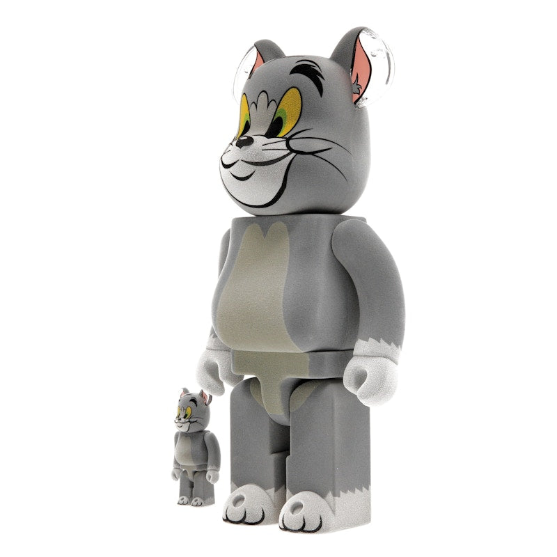 Bearbrick Tom and Jerry: Tom Flocky 100% & 400% Set