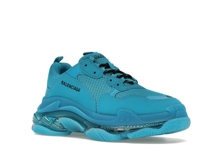 Balenciaga Triple S Clear Sole Teal Blue