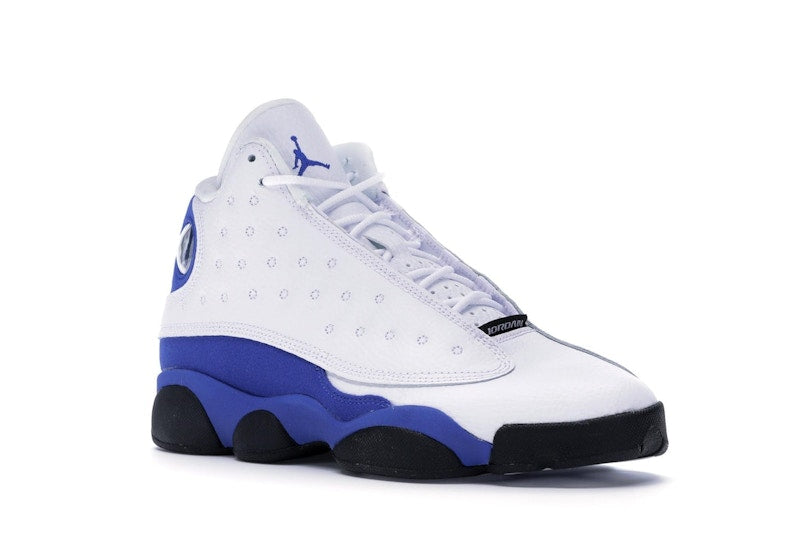 Jordan 13 Retro White Hyper Royal Black (GS)