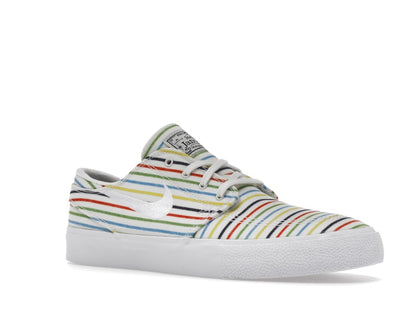 Nike SB Zoom Stefan Janoski Canvas Multi-Color Pinstripes