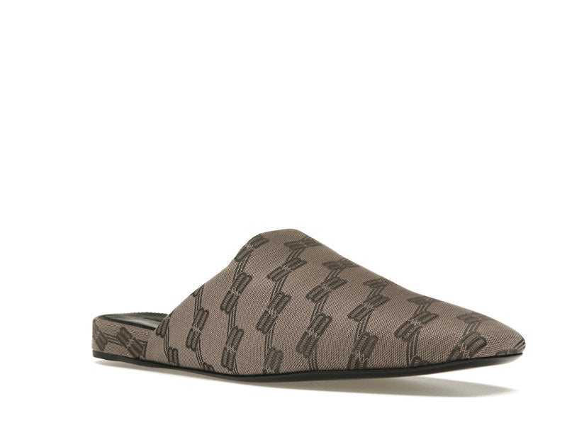 Balenciaga Cozy Jacquard Mules Brown
