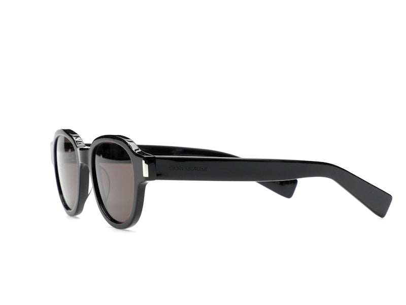 Saint Laurent Round-Frame Acetate Sunglasses Black/Black/Black (SL546-30013743-001)