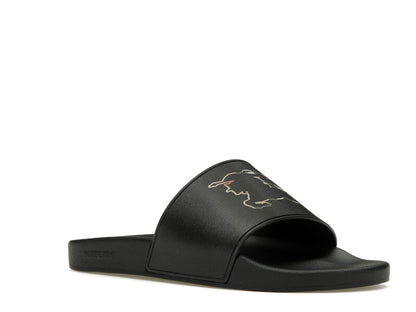 Burberry Check EKD Motif Slide Black