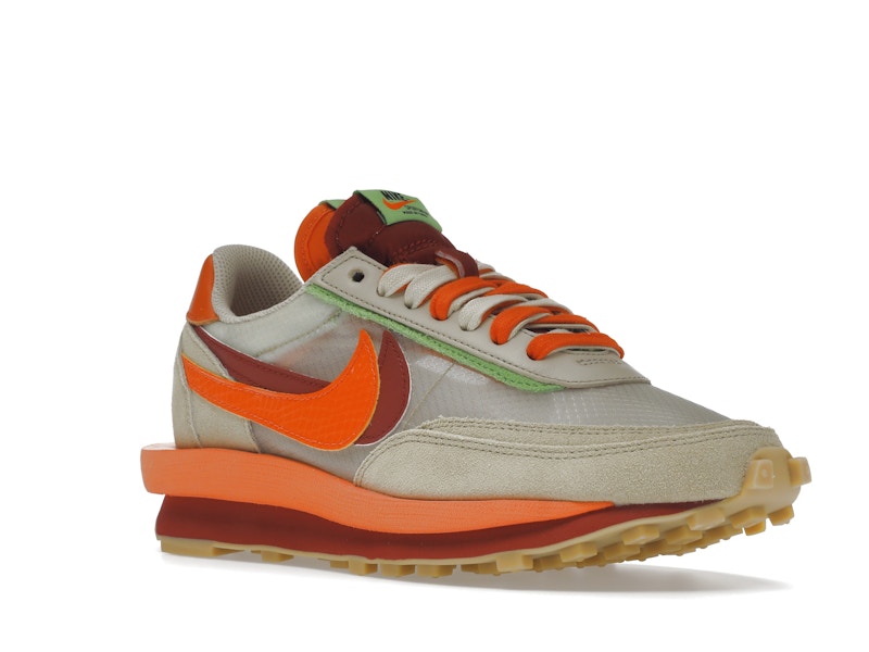 Nike LD Waffle sacai CLOT Kiss of Death Net Orange Blaze