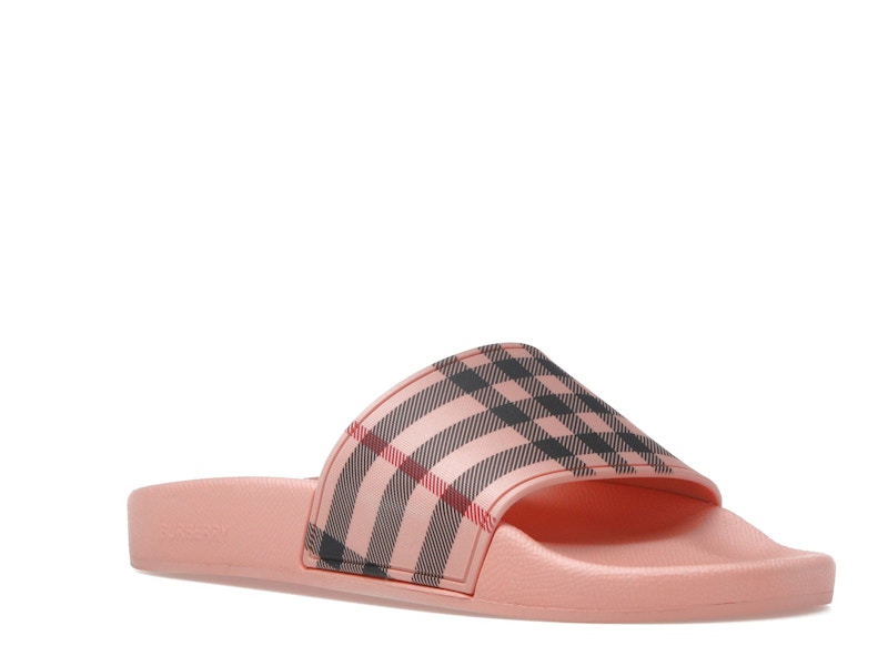 Burberry Furley Slides Vintage Check Pink (Women's)