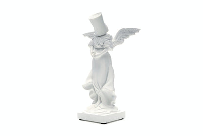 Banksy Bucket On Head Figure White