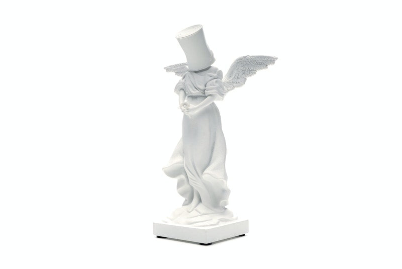 Banksy Bucket On Head Figure White