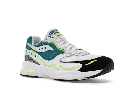 Saucony 3D Grid Hurricane White Green Lime