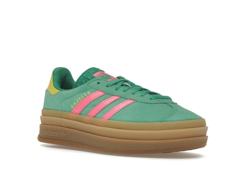 adidas Gazelle Bold Court Green Lucid Pink (Women's)