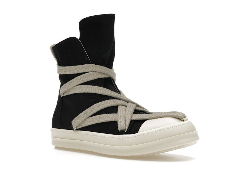Rick Owens DRKSHDW Hexa High Black Pearl Milk Fat Lace