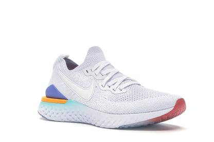 Nike Epic React Flyknit 2 White Hyper Jade Ember Glow (Women's)