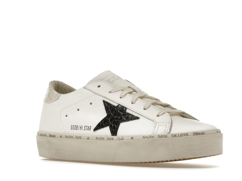 Golden Goose Hi Star White Black Star (Women's)