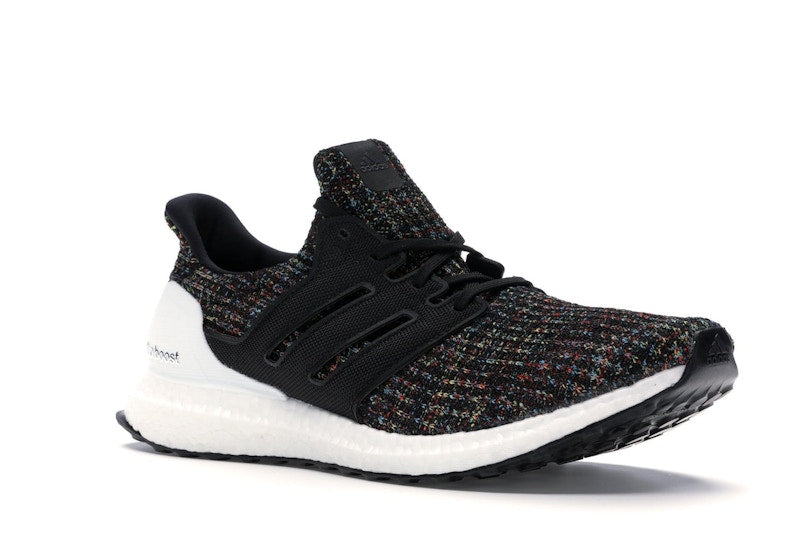 adidas Ultra Boost 4.0 Black Multi-Color White Heel Cage