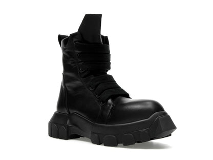 Rick Owens Lido Jumbo Laced Bozo Tractor Black