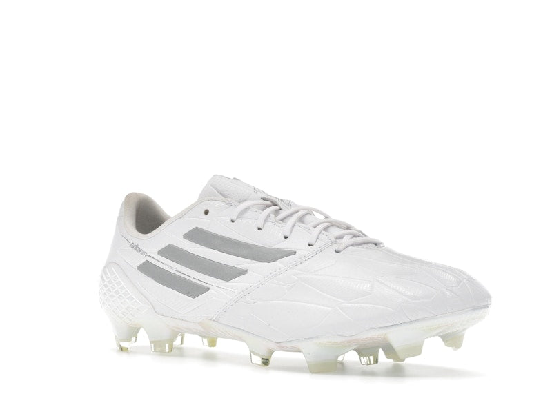 adidas Adizero F50 4 Leather FG White Silver Metallic