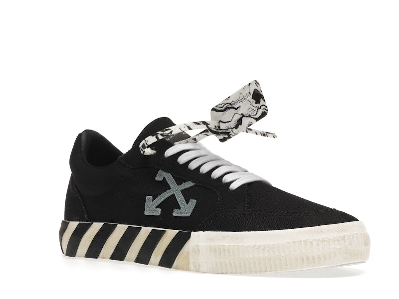 OFF-WHITE Vulc Low Black Light Blue Arrow