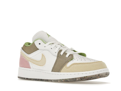 Jordan 1 Low Pastel Grind Vivid Green (GS)