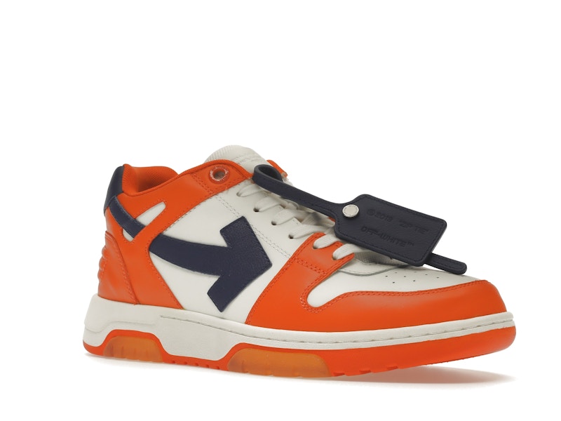 OFF-WHITE Out Of Office OOO Low Tops White Orange Blue