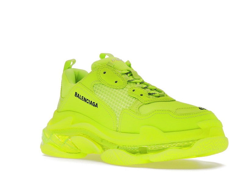 Balenciaga Triple S Clear Sole Fluo Yellow