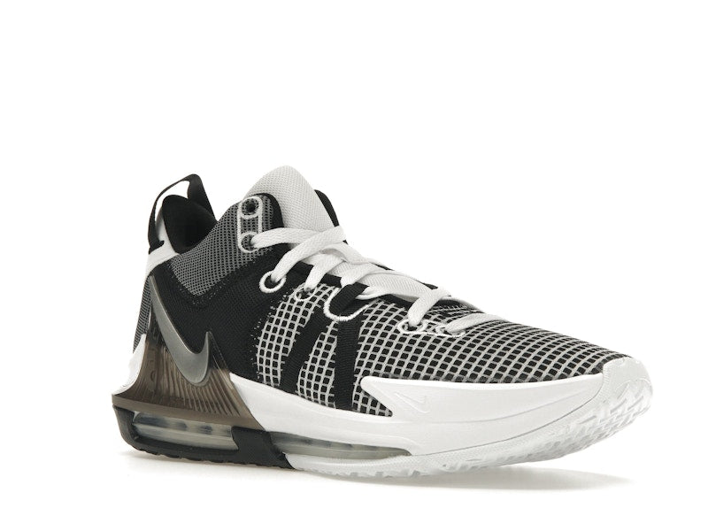 Nike LeBron Witness 7 White Black Metallic Silver