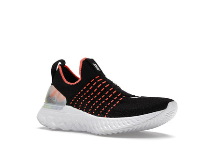Nike React Phantom Run Flyknit Premium Black Bright Mango (Women's)