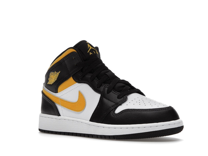 Jordan 1 Mid White Pollen Black (GS)