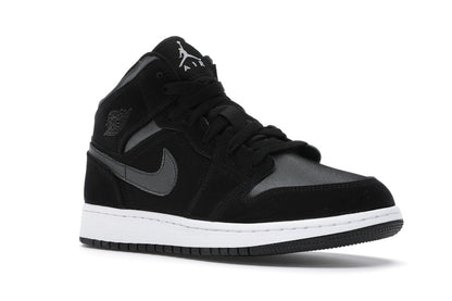 Jordan 1 Mid White Black Grey (GS)
