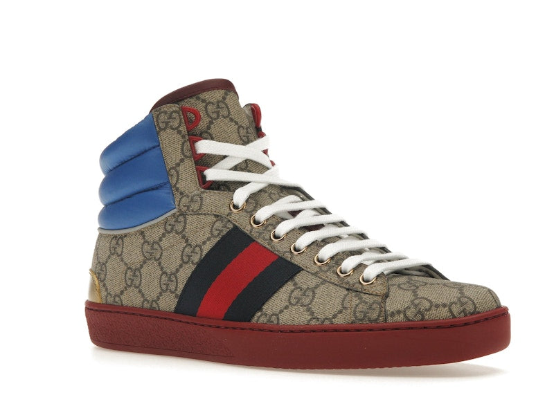 Gucci Ace GG High Top Beige Ebony