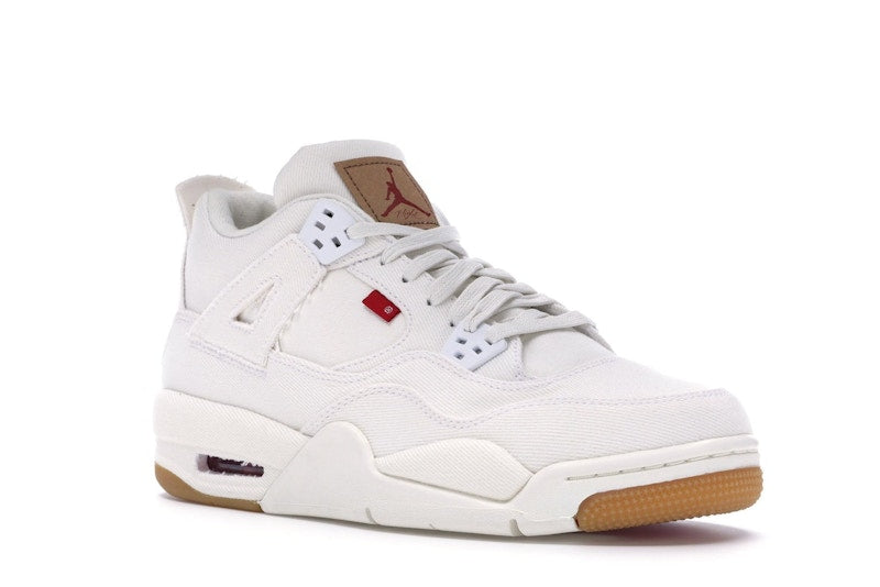 Jordan 4 Retro Levi's White (GS) (Blank Tag)